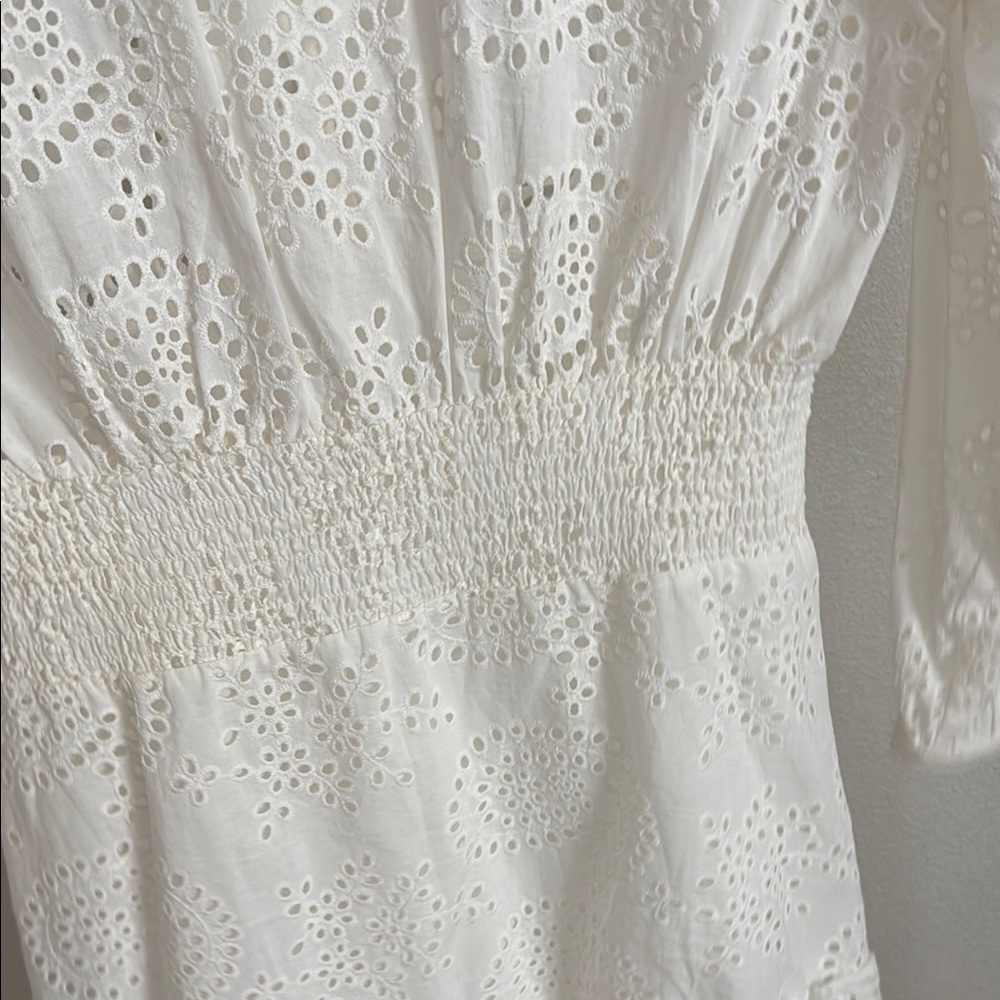 Zara White Long Sleeve Dress - Picture 10 of 10